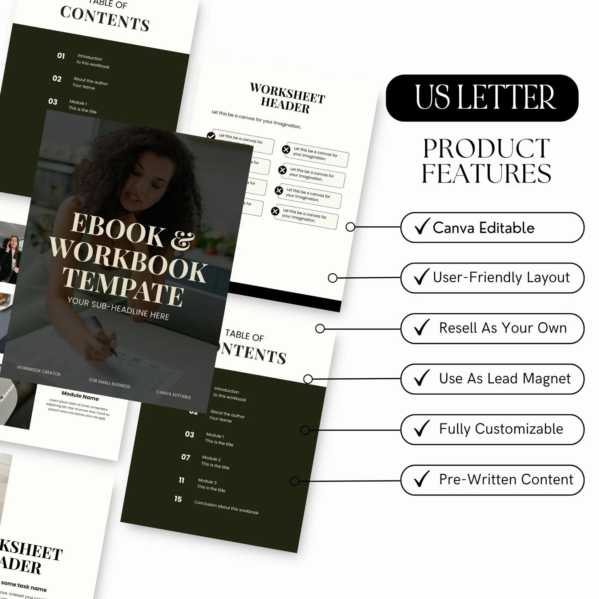 Editable Canva Workbook & Ebook Templates for Coaches & Digital Product Sellers – Includes MRR, PLR & Pinterest Strategy Bonus Boundless PLR