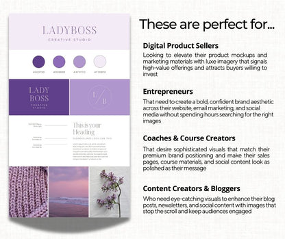 Canva Brand Board Template Kit, Logo, Color Palette, Font Pairing (MRR PLR, 3 Bonuses)