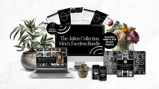 The Julien Collection: Men’s Faceless Digital Bundle | PLR & MRR Resell Rights - PLR Bundle - Boundless PLR