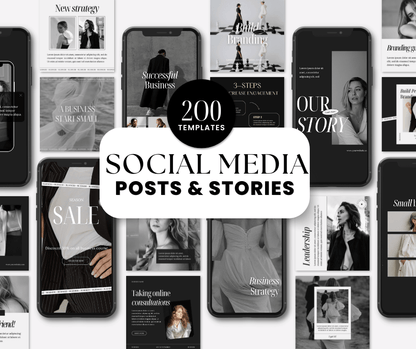 a collage of social media posts and stories