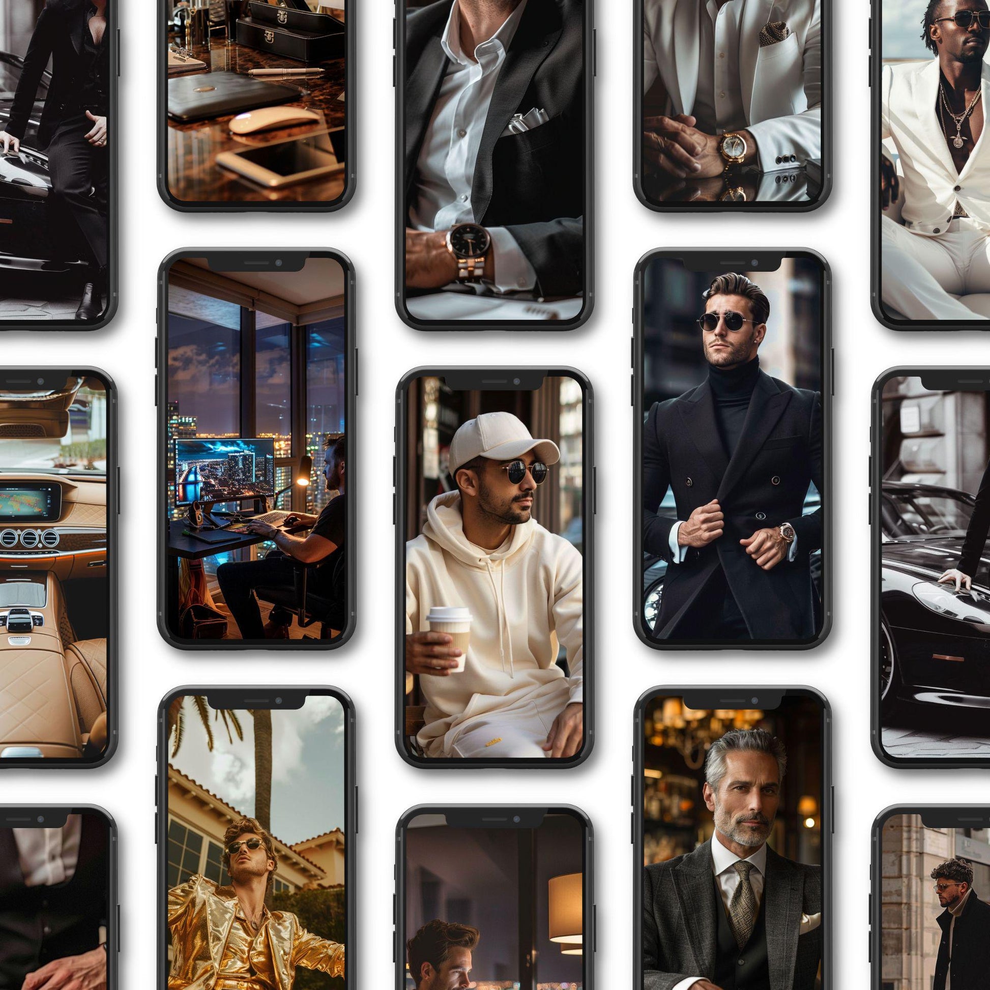 The Julian Luxe Set – 300 AI-Generated Masculine Luxury Stock Photos - Images & Reels - Boundless PLR