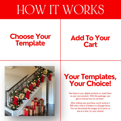 Aesthetic Red Christmas Stock Photos | 350+ PLR & MRR Images - Ai Stock Images - Boundless PLR