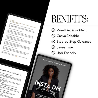 Insta DM Scripts & Strategies Guide with MRR & PLR | Convert Leads to Loyal Customers - MRR Marketing eBook - Boundless PLR
