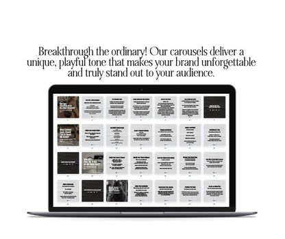 Brand Builder Carousel Pack | Editable Canva PLR & MRR Templates - PLR Instagram Templates - Boundless PLR