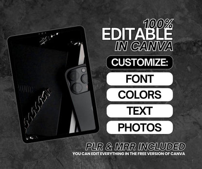 Dark Aesthetic Stock Image Bundle | 130+ PLR & MRR Canva Images - Images & Reels - Boundless PLR