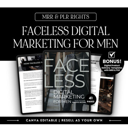 The Julien Collection: Men’s Faceless Digital Bundle | PLR & MRR Resell Rights - PLR Bundle - Boundless PLR