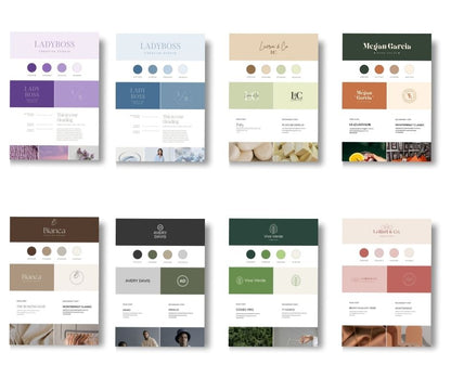 Canva Brand Board Template Kit, Logo, Color Palette, Font Pairing (MRR PLR, 3 Bonuses)