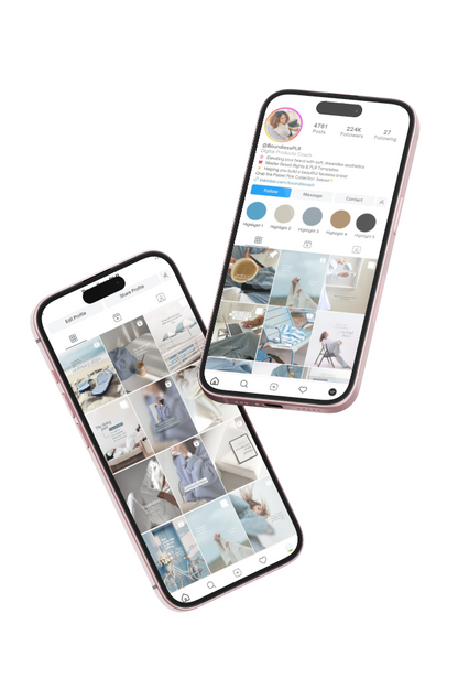 The Mindful Marketer: 50 Strategic Instagram Portrait Templates (MRR & PLR) Boundless PLR