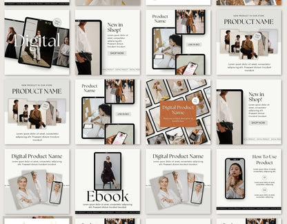 Instagram Post Templates for Digital Product Sellers | PLR + MRR Resell Rights - Boundless PLR