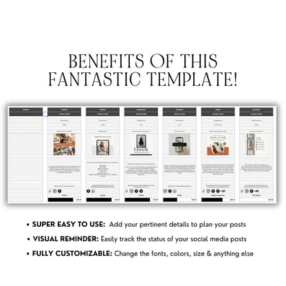 Social Media Content Calendar Template for Google Sheets with PLR & MRR
