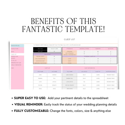Wedding Planner Spreadsheet with PLR & MRR Licensing - Perfect for Digital Sellers