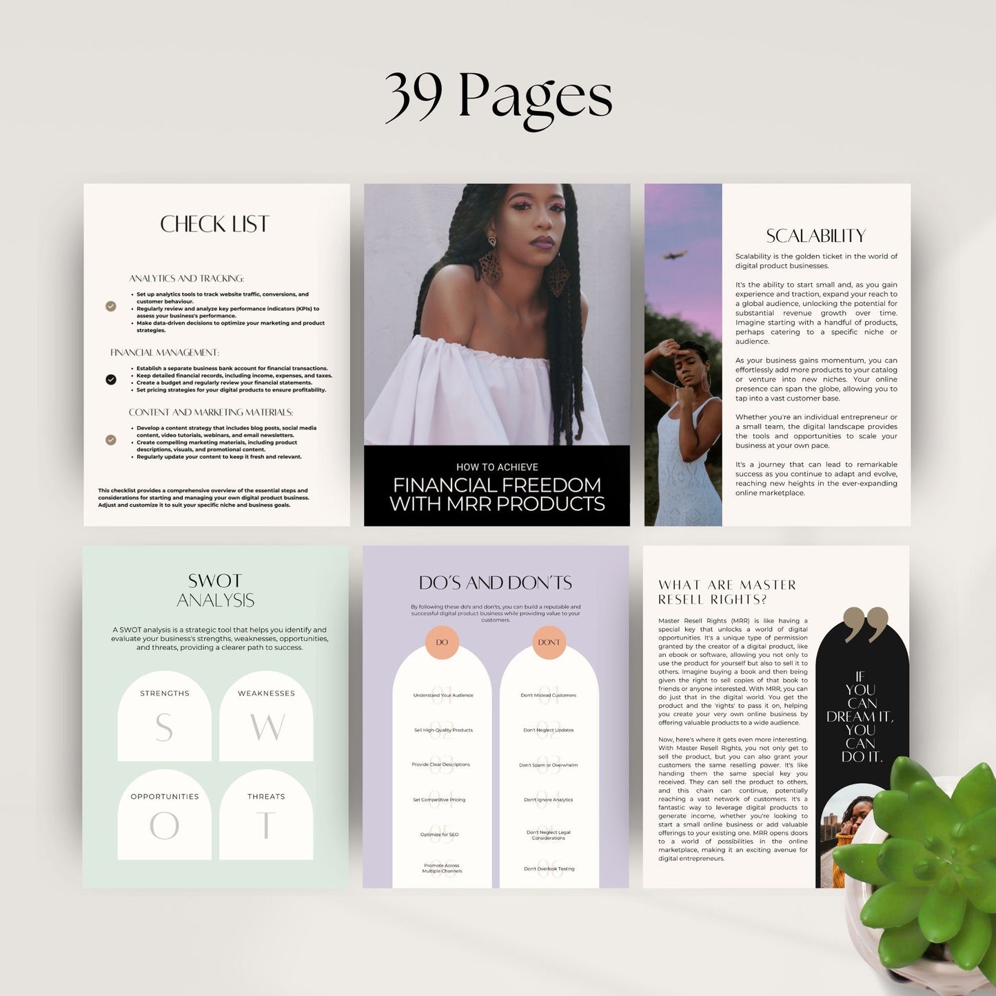 Financial Freedom with Master Resell Rights (MRR) | 39-Page Editable Guide