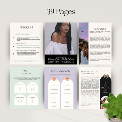 Financial Freedom with Master Resell Rights (MRR) | 39-Page Editable Guide