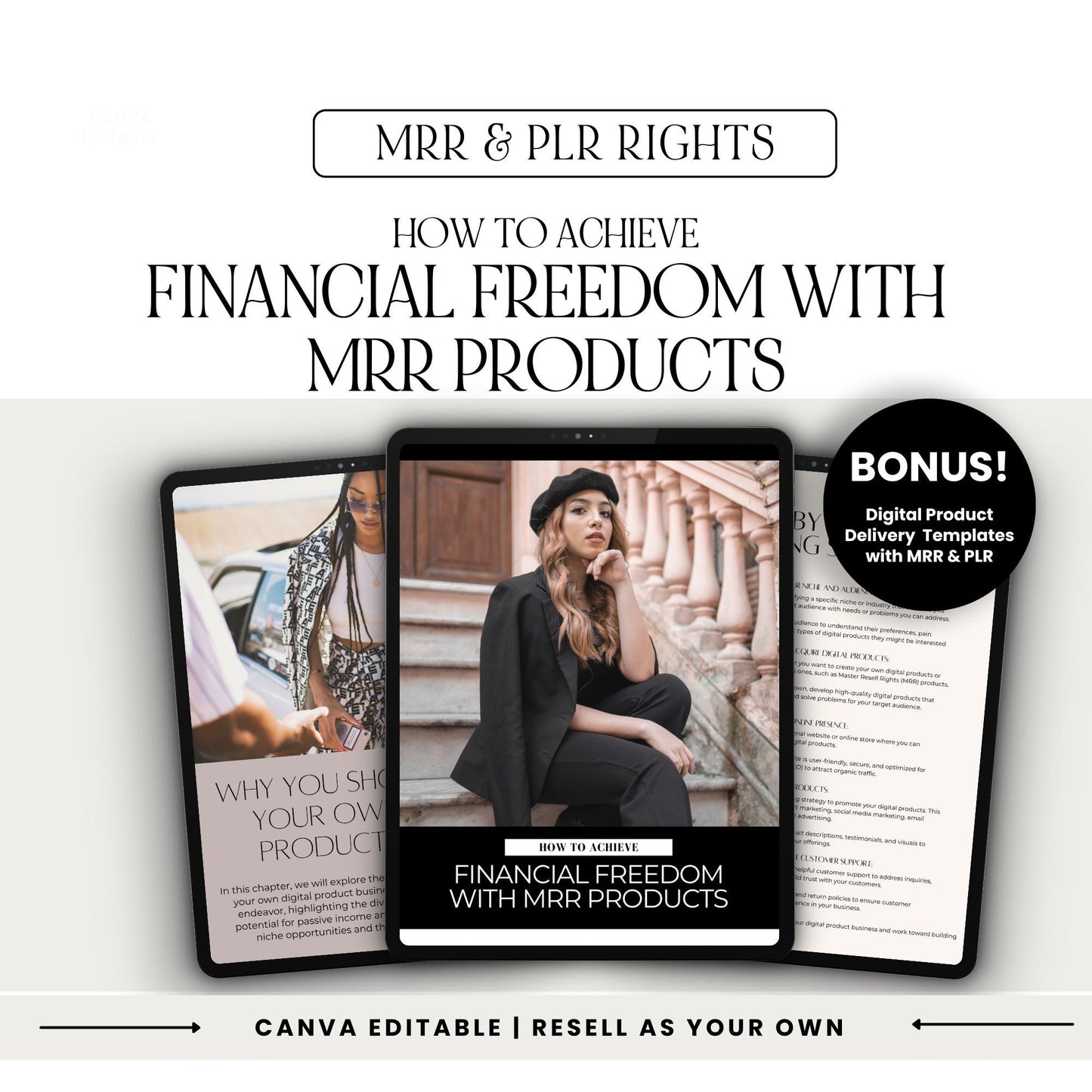 Financial Freedom with Master Resell Rights (MRR) | 39-Page Editable Guide