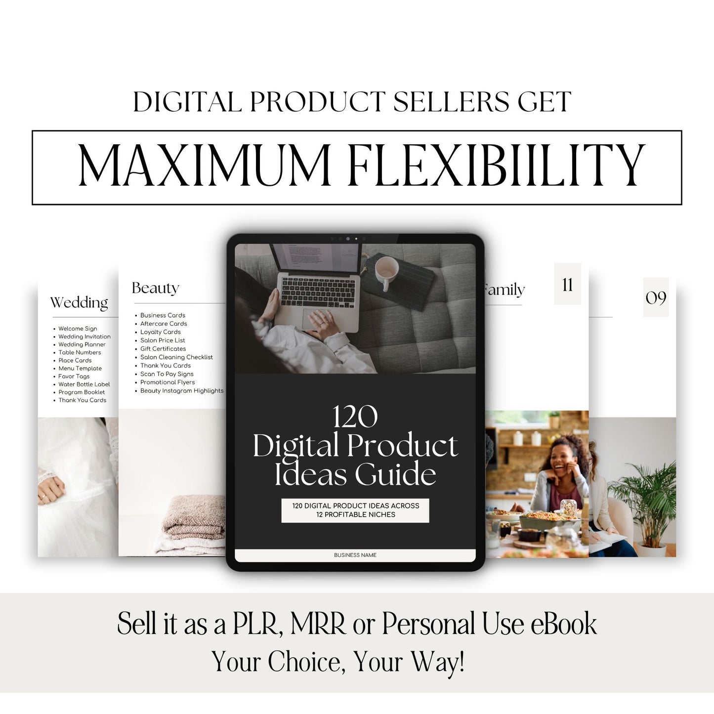 120 Digital Product Ideas eBook – Your Ultimate Guide to Profitable Niches