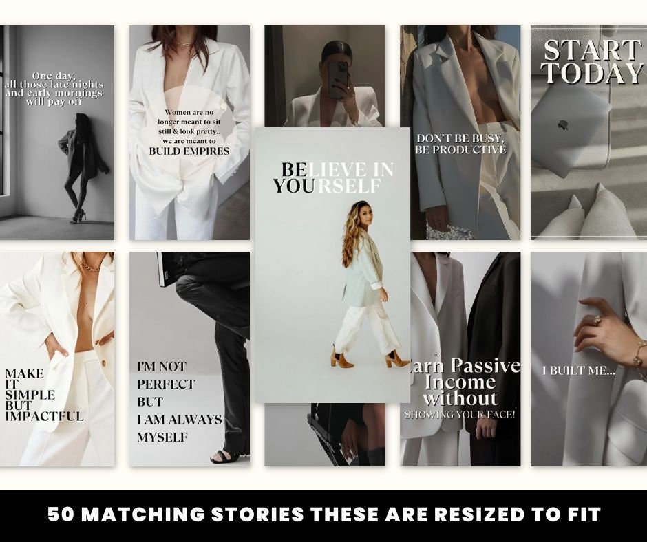 Aesthetic Post & Story Templates Bundle | PLR + MRR Resell Rights - Boundless PLR