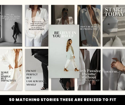 Aesthetic Post & Story Templates Bundle | PLR + MRR Resell Rights - Boundless PLR