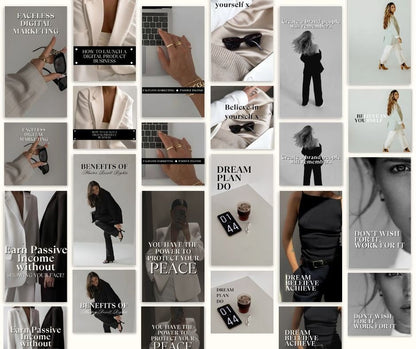 Aesthetic Post & Story Templates Bundle | PLR + MRR Resell Rights - Boundless PLR
