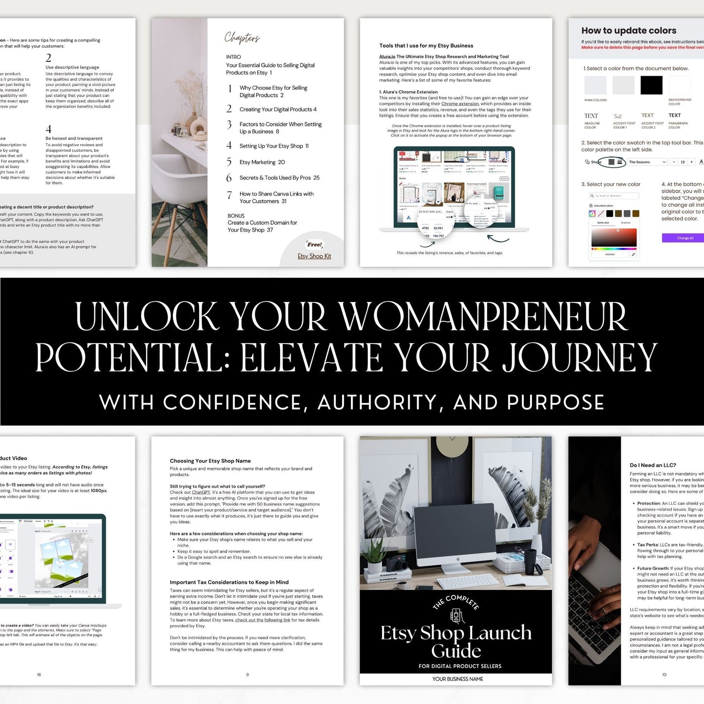 Etsy Shop Seller's Guide with MRR & PLR Resell Rights