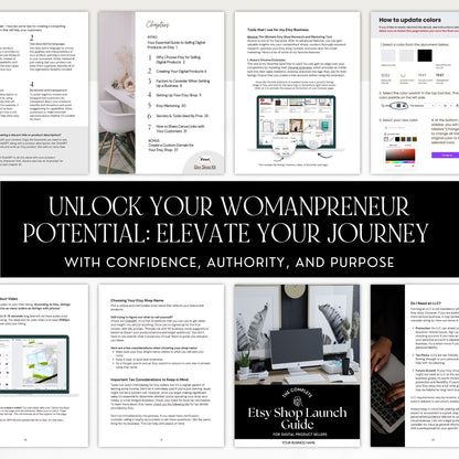 Etsy Shop Seller's Guide with MRR & PLR Resell Rights