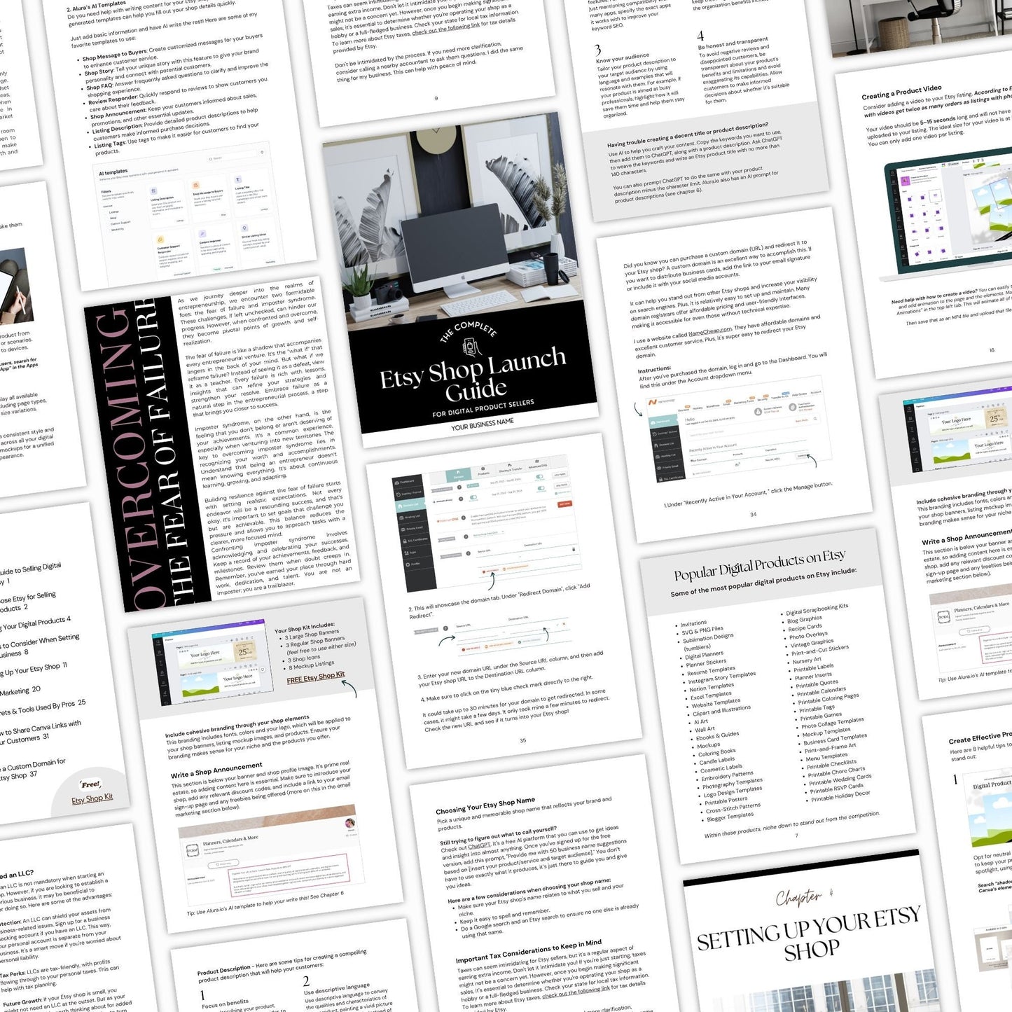 Etsy Shop Seller's Guide with MRR & PLR Resell Rights