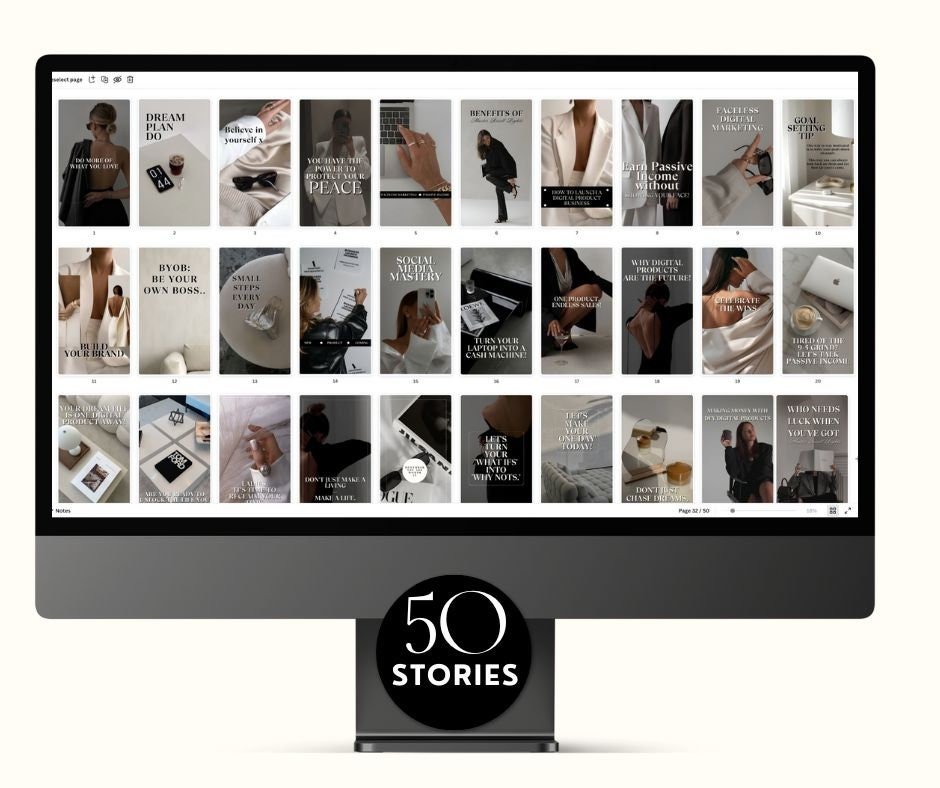 Aesthetic Post & Story Templates Bundle | PLR + MRR Resell Rights - Boundless PLR