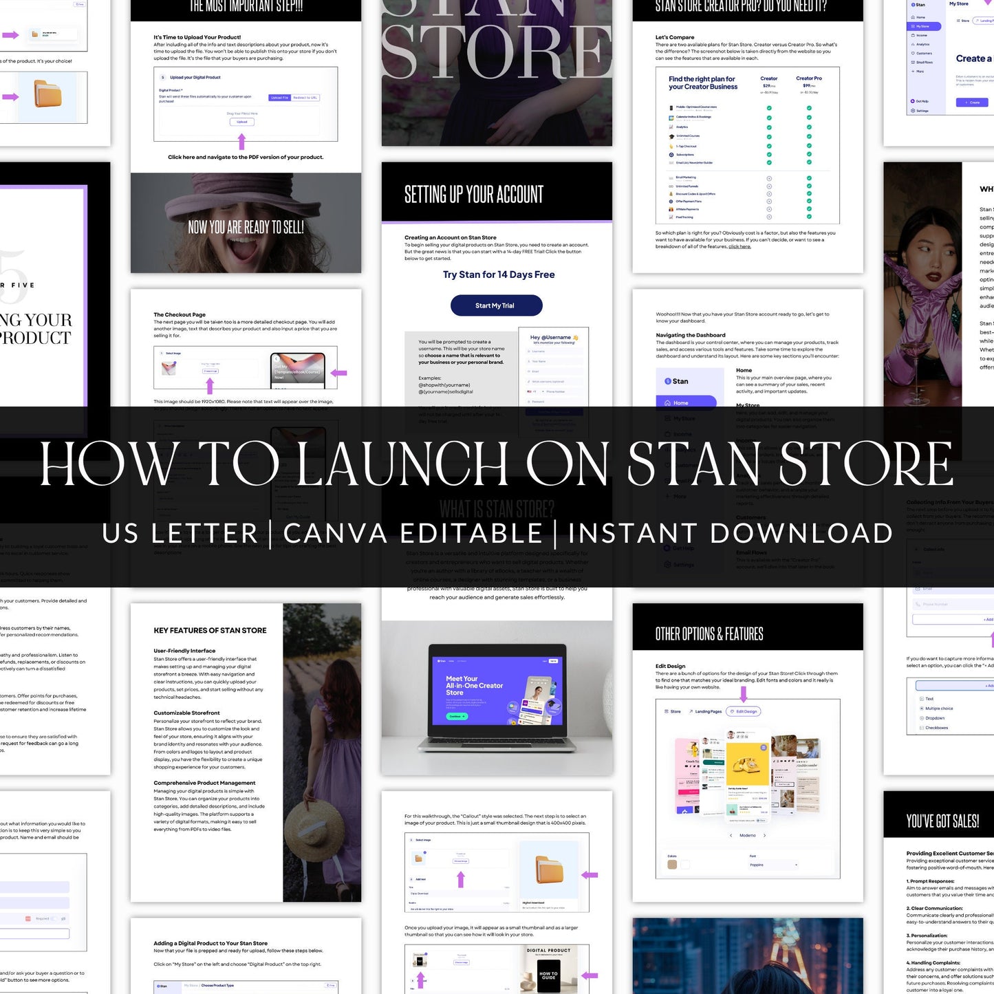 Plr Stan Store Guide, Stan Stores Set Up, The Essential Stan Store Handbook with Master Resell Right MRR and Private Label Rights PLR, Canva
