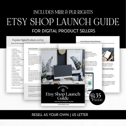 Etsy Shop Seller's Guide with MRR & PLR Resell Rights