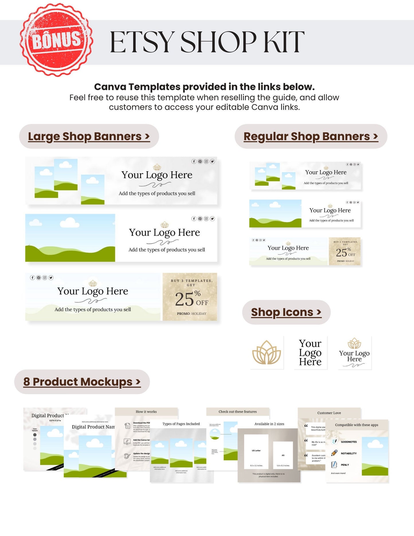 Etsy Shop Seller's Guide with MRR & PLR Resell Rights