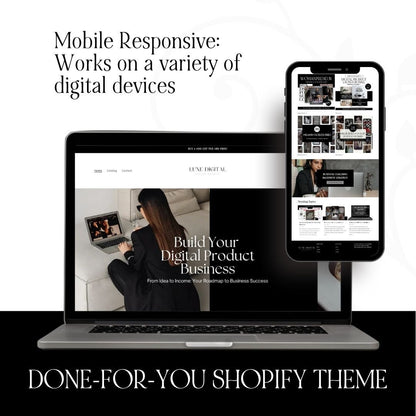 Premium Shopify Digital Product Theme with Bonuses – MRR & PLR Resell Rights