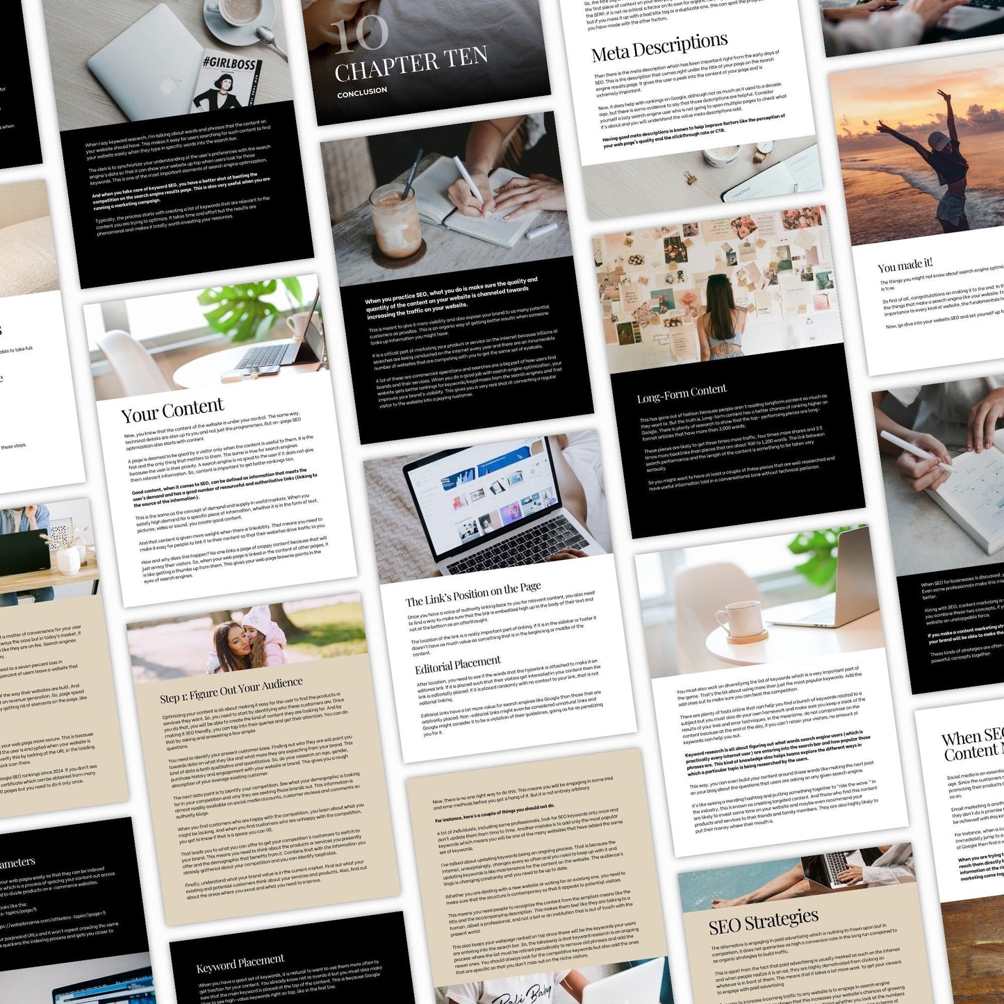 SEO Success Guide eBook – Editable Canva Template with MRR & PLR