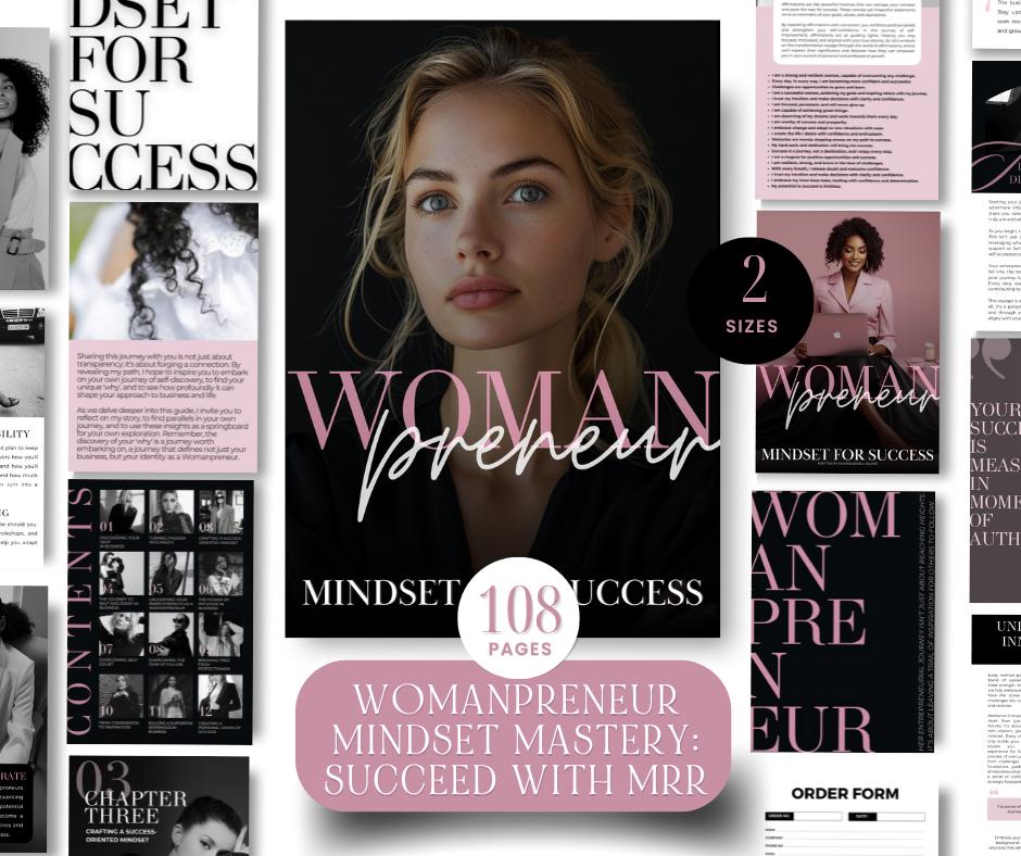 Womanpreneur Mindset for Success | 90-Page Guide with MRR & PLR - Boundless PLR
