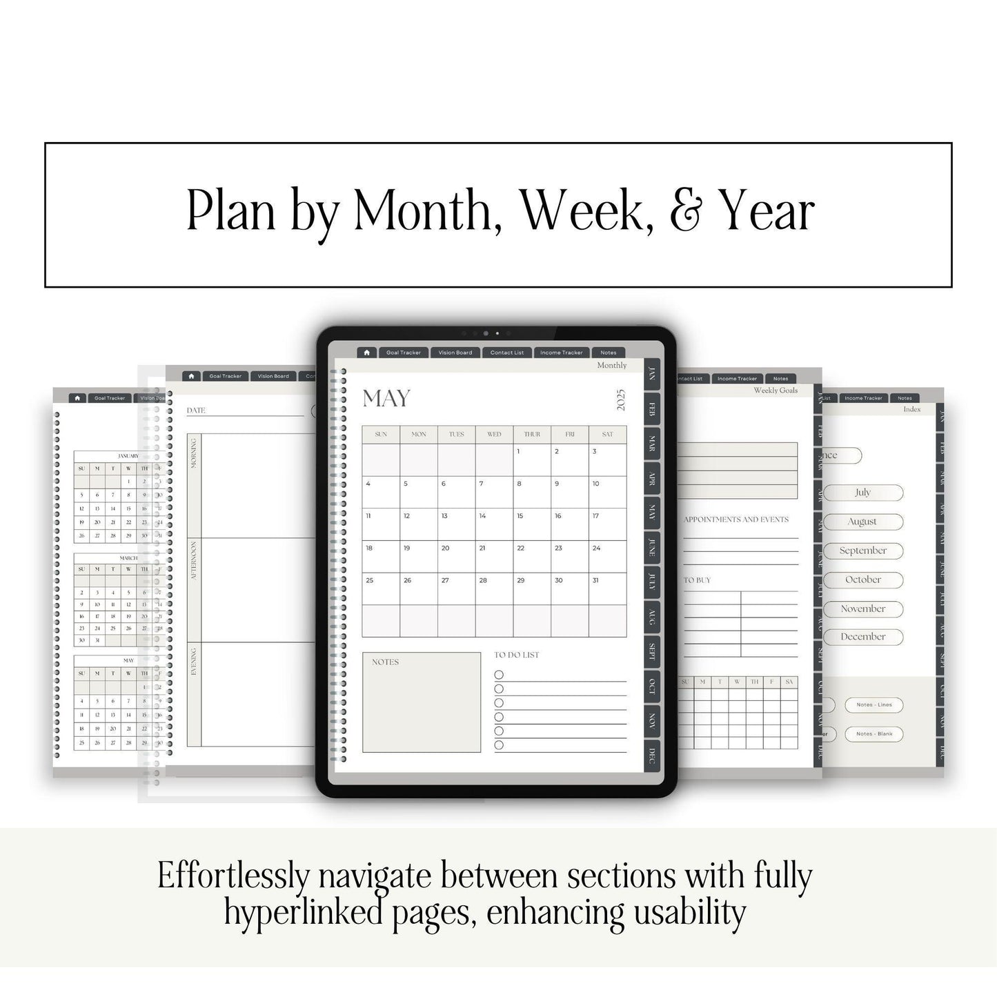 2025 Digital Planner | Canva Editable with MRR & PLR