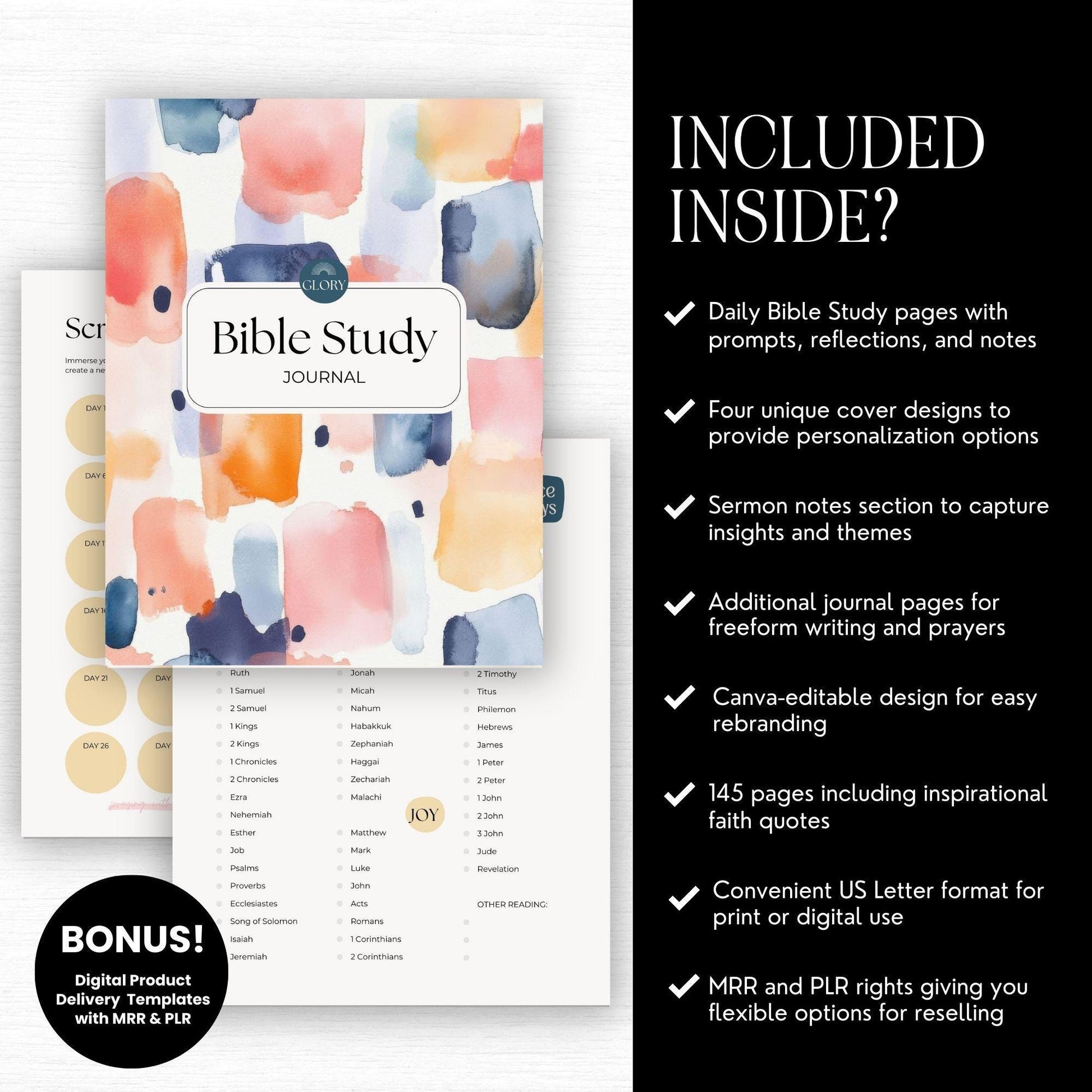 Bible Study Journal with Master Resell Rights (MRR) & Private Label Rights (PLR) - Boundless PLR