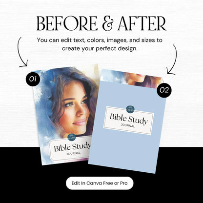 Bible Study Journal with MRR & PLR | Canva Editable Template - Sell On Etsy - Boundless PLR