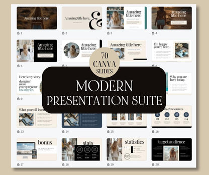 Professional DFY Canva Presentation Template with MRR & PLR - Boundless PLR