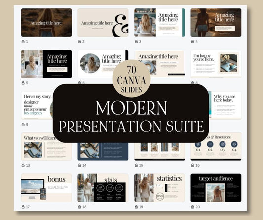 Professional DFY Canva Presentation Template with MRR & PLR - Boundless PLR