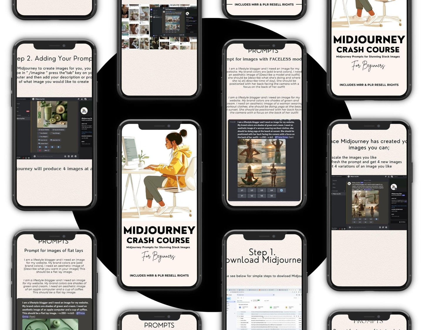 Midjourney Crash Course | Editable AI Image Guide with MRR & PLR - PLR Courses to Resell - Boundless PLR