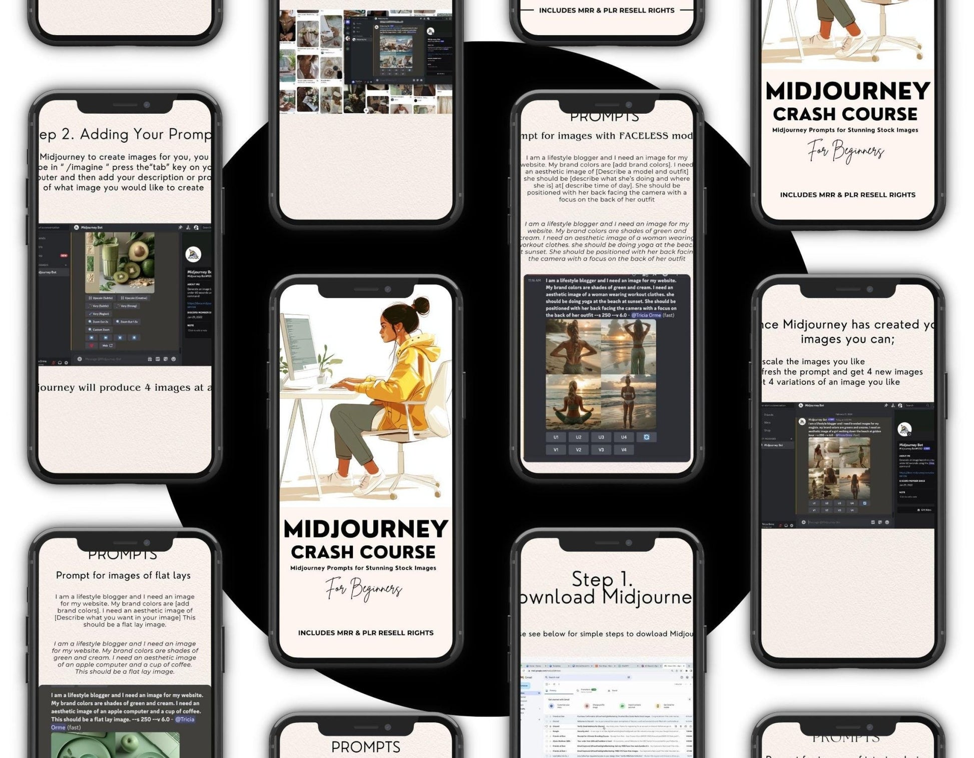 Midjourney Crash Course | Editable AI Image Guide with MRR & PLR - PLR Courses to Resell - Boundless PLR