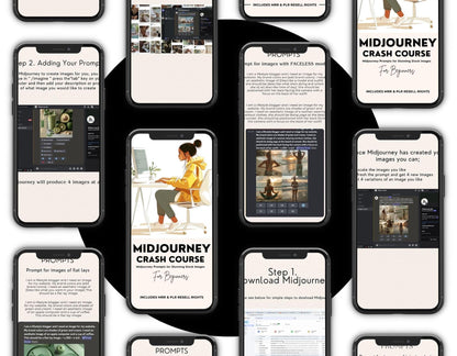 Midjourney Crash Course | Editable AI Image Guide with MRR & PLR - PLR Courses to Resell - Boundless PLR