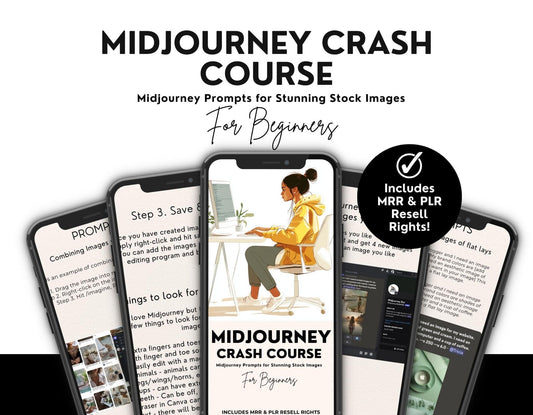 Midjourney Crash Course | Editable AI Image Guide with MRR & PLR - PLR Courses to Resell - Boundless PLR