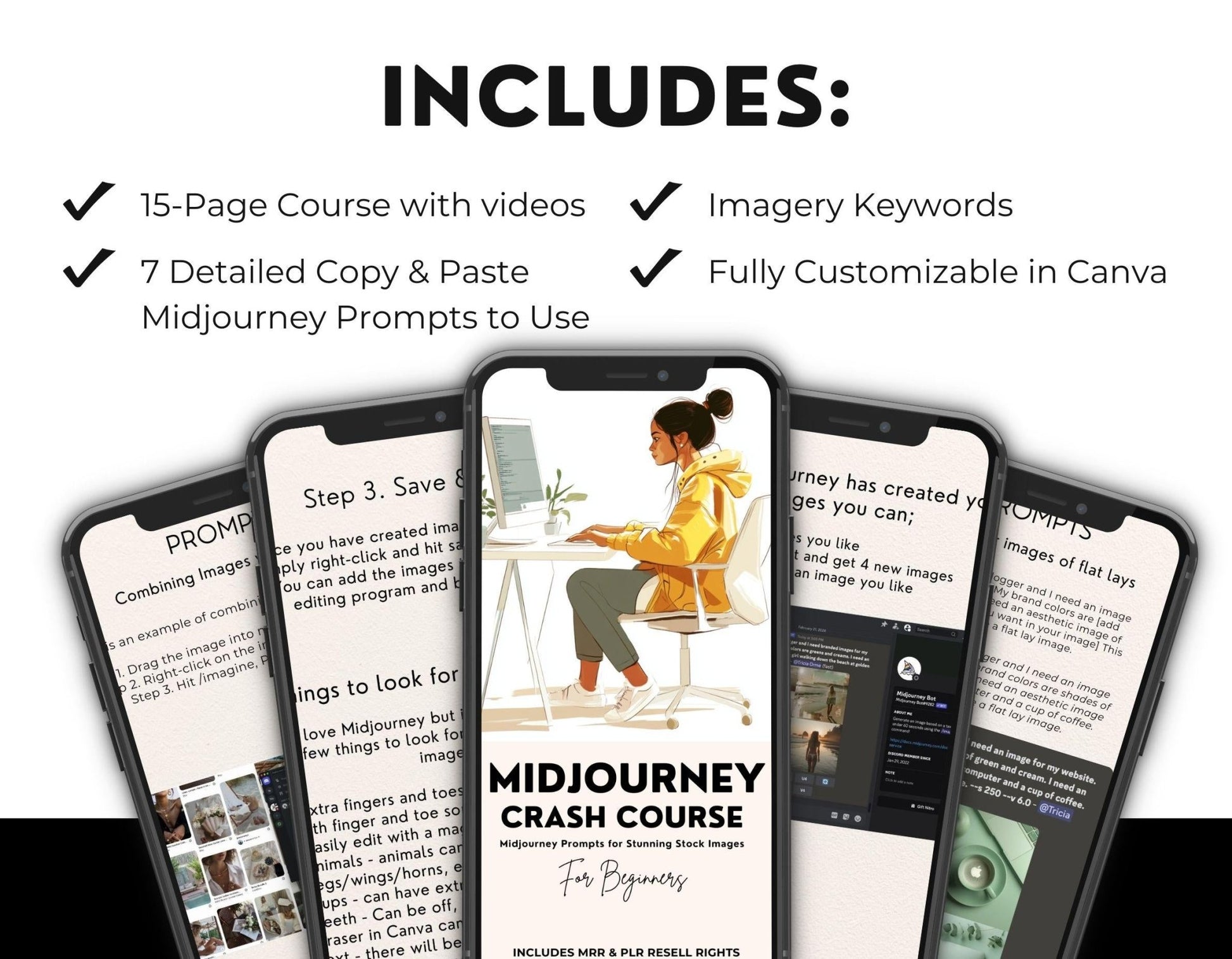 Midjourney Crash Course | Editable AI Image Guide with MRR & PLR - PLR Courses to Resell - Boundless PLR