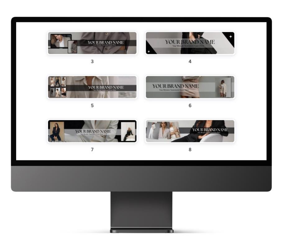 Customizable Etsy Shop Branding Banners | Editable Canva Templates with MRR & PLR Resell Rights - Boundless PLR