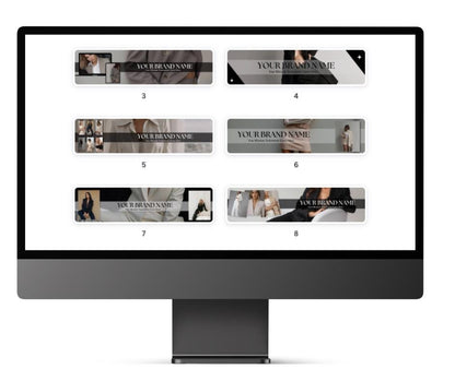 Customizable Etsy Shop Branding Banners | Editable Canva Templates with MRR & PLR Resell Rights - Boundless PLR