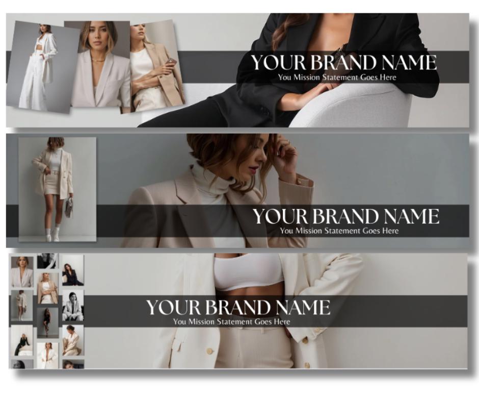 Customizable Etsy Shop Branding Banners | Editable Canva Templates with MRR & PLR Resell Rights - Boundless PLR