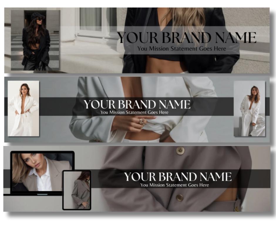 Customizable Etsy Shop Branding Banners | Editable Canva Templates with MRR & PLR Resell Rights - Boundless PLR