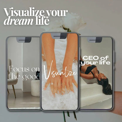Vision Board Workbook & Journaling Guide Bundle - Editable with MRR & PLR - Boundless PLR