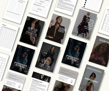 Quit the 9-5 This Year Action Plan – Canva Editable Guide with MRR & PLR - Boundless PLR