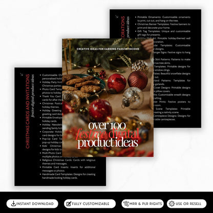 100+ Christmas Digital Product Ideas with PLR & MRR