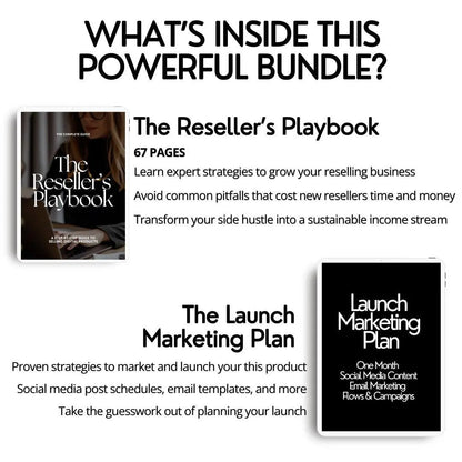 The Reseller’s Playbook – MRR & PLR Digital Product Bundle - Master Resell Rights - Boundless PLR